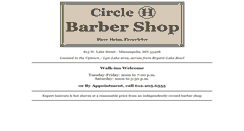 Desktop Screenshot of circlehbarbershop.com